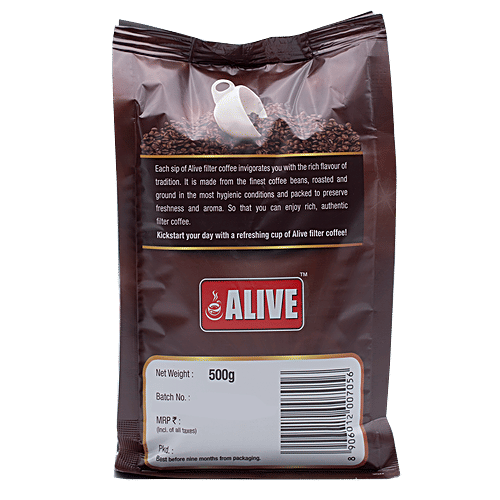 Alive Coffee - Powder, Premium Filter, 500 g Pouch 