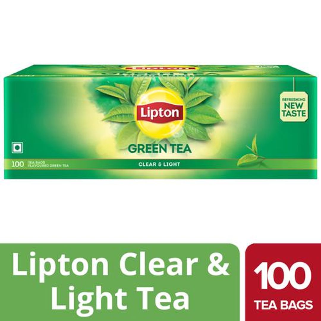 Lipton Clear & Light Green Tea, 1.3 g (100 Bags x 1.3 g Each)