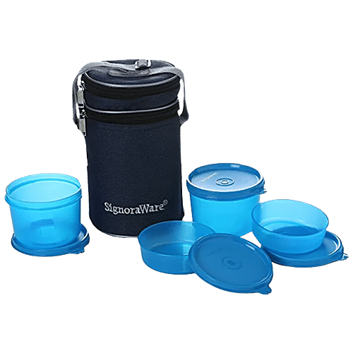 Buy Signoraware Executive Lunch Box T Blue 1 Pc Set Of 5 Online At Best