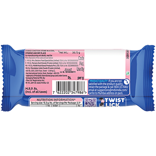 Cadbury Oreo Strawberry Flavour Biscuit Cream Sandwich, 41.75 g  