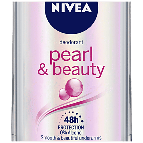 Nivea Pearl & Beauty Women Deodorant Roll On - For Smooth & Beautiful Underarms, 48h Protection, 50 ml Bottle 