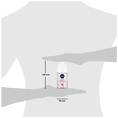 Nivea Pearl & Beauty Women Deodorant Roll On - For Smooth & Beautiful Underarms, 48h Protection, 50 ml Bottle 