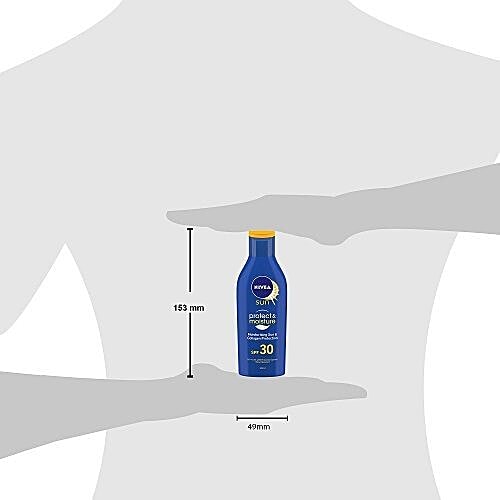 Nivea Sun Lotion SPF 30 With UVA & UVB Protection - Water Resistant Sunscreen For Men & Women, 125 ml  