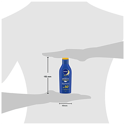 Nivea Sun Lotion SPF 50 With UVA & UVB Protection - Water Resistant Sunscreen For Men & Women, 125 ml  