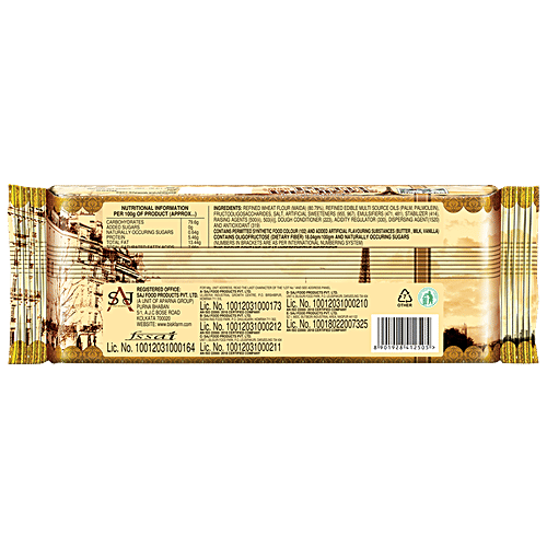 Bisk Farm Sugar Free Petit Beurre - The Taste Of France, 250 g Pouch No Trans Fat