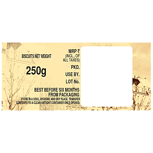 Bisk Farm Sugar Free Petit Beurre - The Taste Of France, 250 g Pouch No Trans Fat