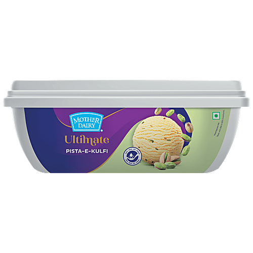 Mother Dairy Ultimate Pista-E-Kulfi Ice Cream, 1 L Tub 