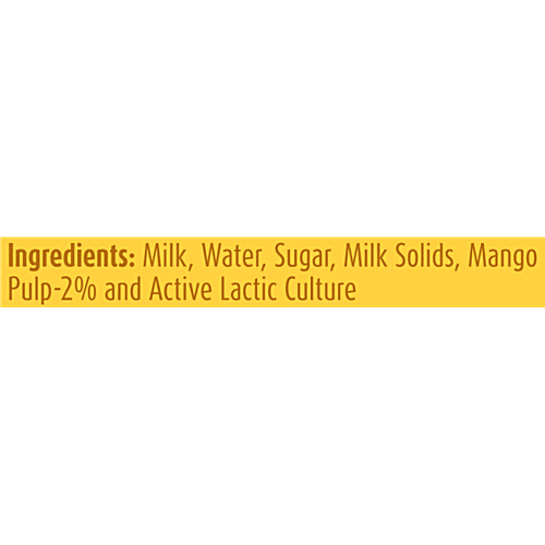 Mother Dairy Lassi - Mango, 180 ml Bottle
