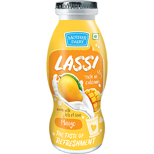 Buy Mother Dairy Lassi Mango Asli Refreshment 200 Ml Bottle Online At Best Price of Rs 20