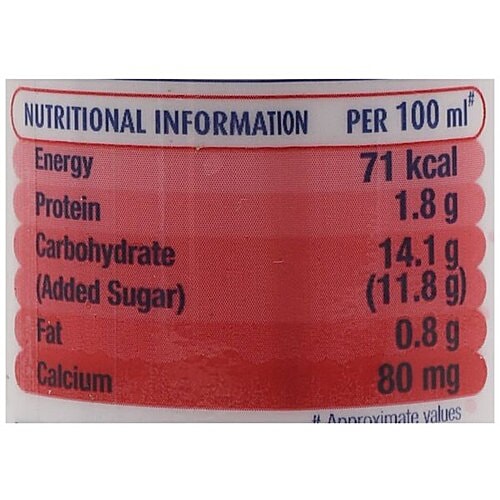 mother dairy Nutrifit Fermented Probiotic Milk Drink - Strawberry, 80 ml Bottle 