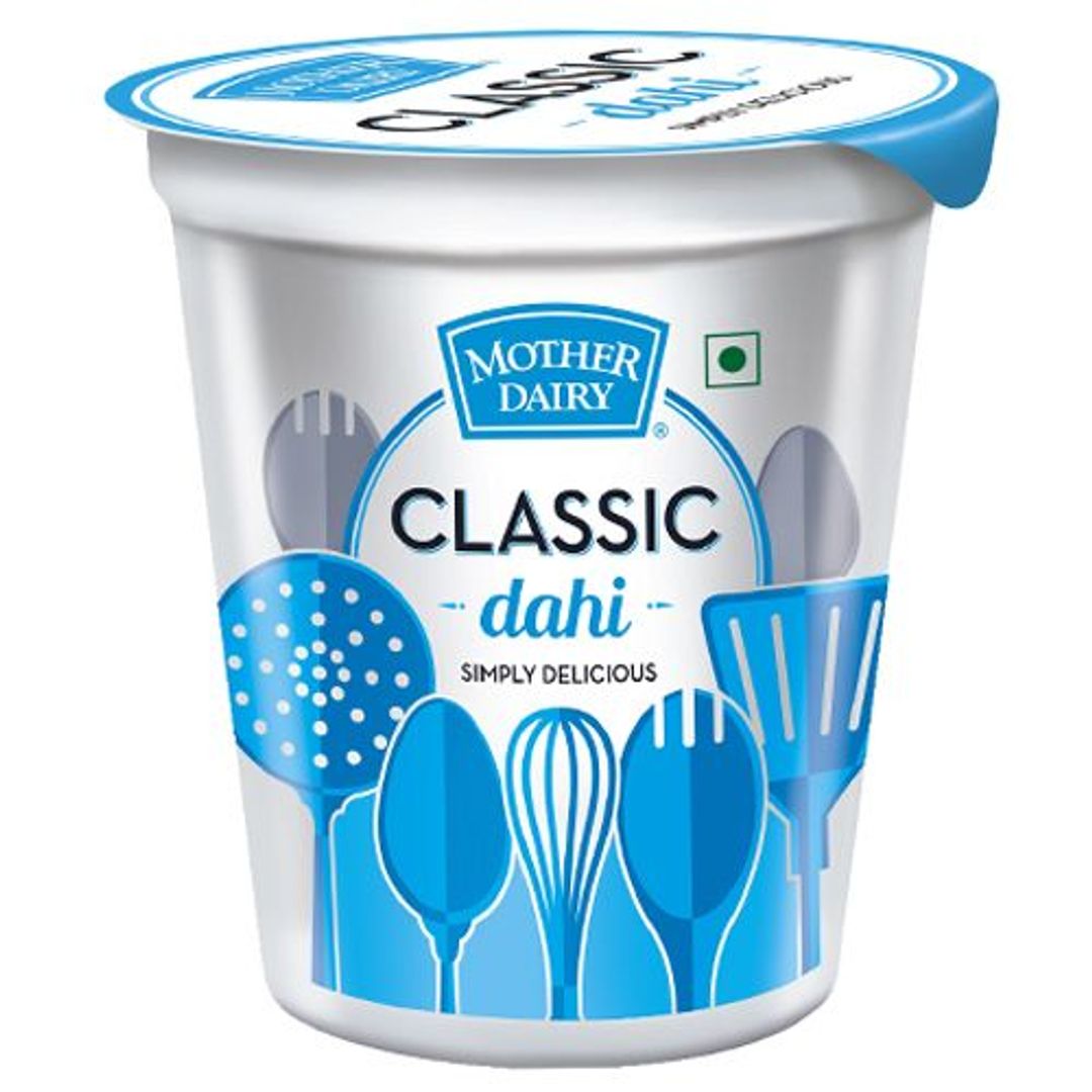 Mother Dairy Dahi - Made From Toned Milk, 400 g Cup