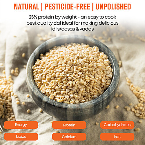 Safe Harvest Urad Dal/Udid Dal - Pesticide Free, 500 g  Pesticide Free Natural Food