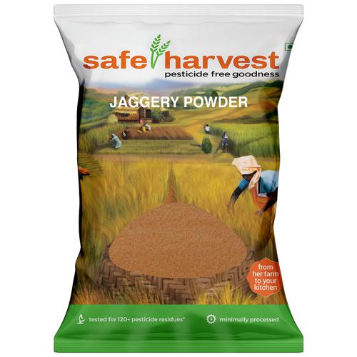 Safe Harvest Jaggery/Bella Powder - Pesticide Free, 500 g  