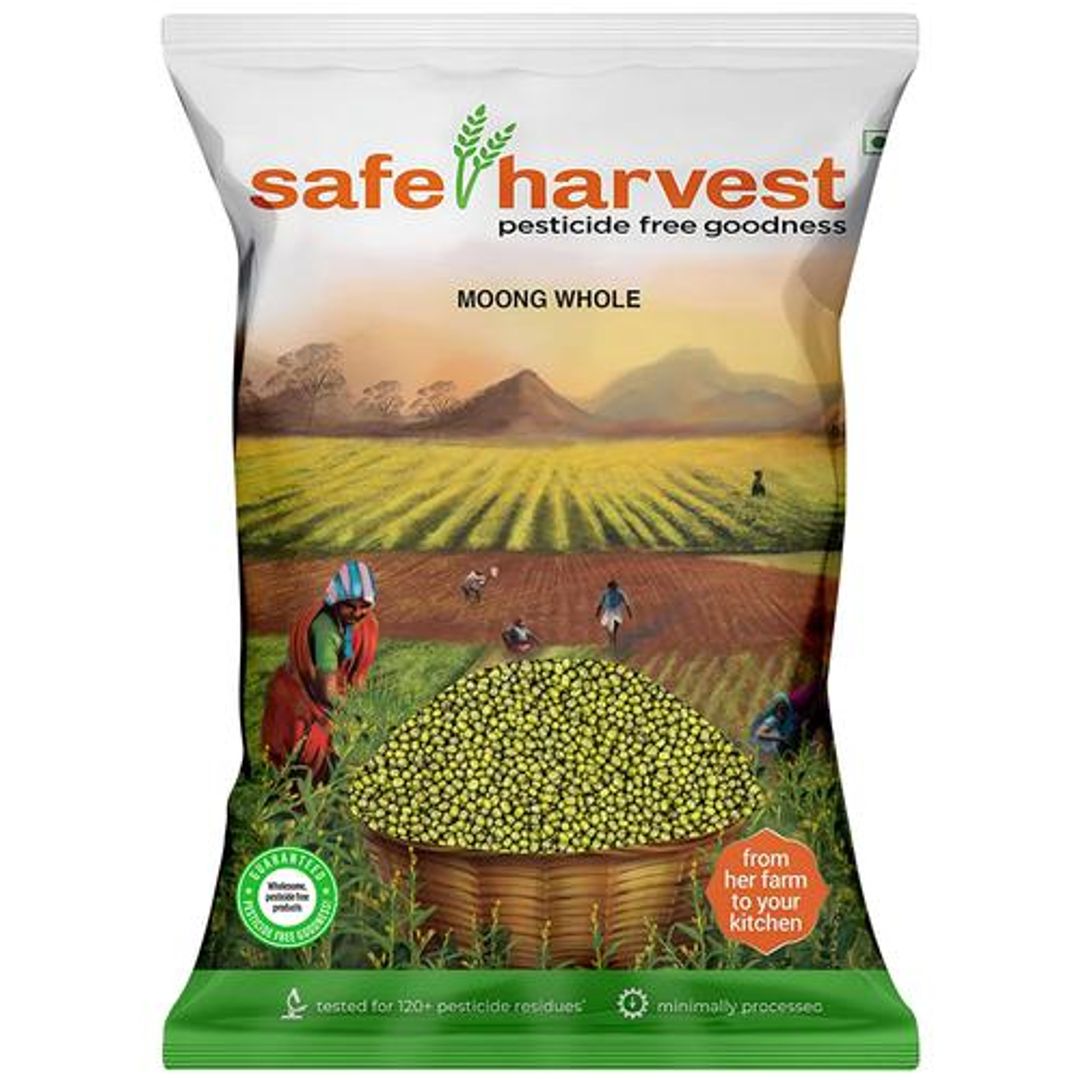 Safe Harvest Moong Whole, 500 g 