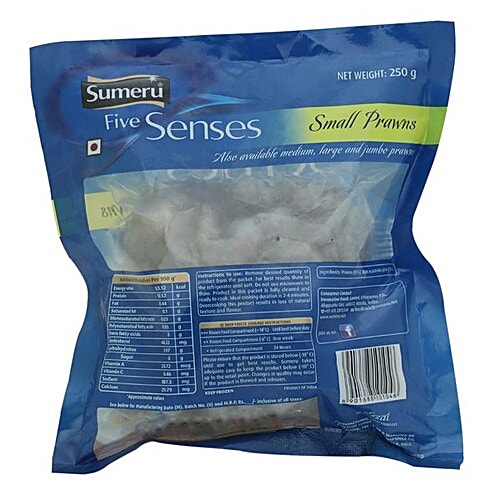 sumeru Small Prawns, 250 g Pouch 