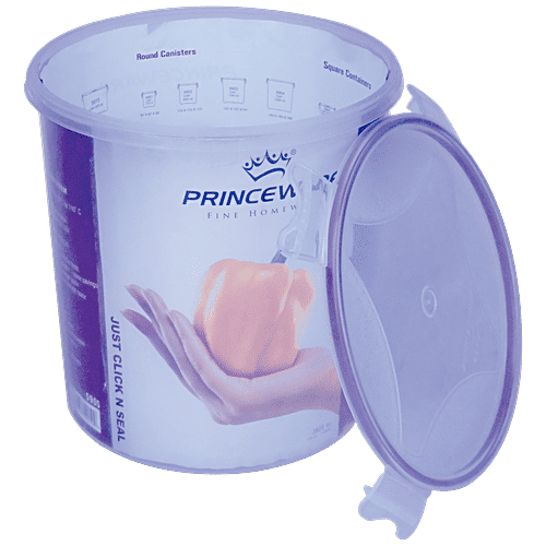Princeware Click N Seal Canister Microwaveable Plastic Container - L5905-VL, 3.82 L
