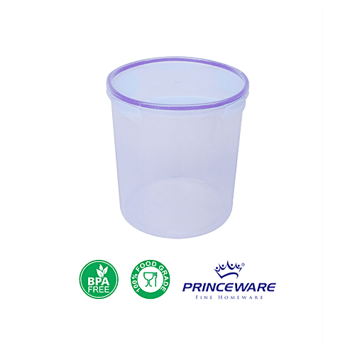 Princeware Click N Seal Canister Microwaveable Plastic Container - L5906-VL, 5.775 L  