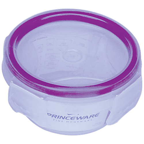 Princeware Click N Seal Round Packing Microwaveable Plastic Container - L5961-VL, 110 ml