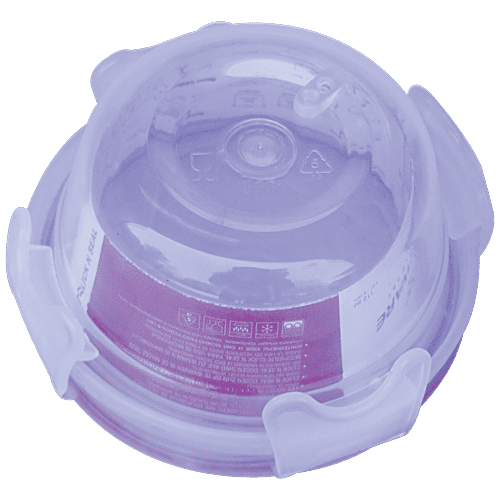 Princeware Click N Seal Round Packing Microwaveable Plastic Container - L5961-VL, 110 ml