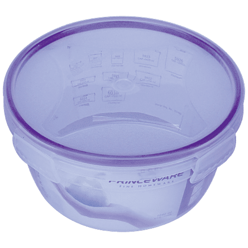 Princeware Click N Seal Round Packing Microwaveable Plastic Container - L5964-VL, 1.04 L