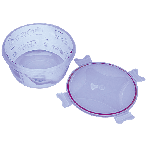 Princeware Click N Seal Round Packing Microwaveable Plastic Container - L5964-VL, 1.04 L