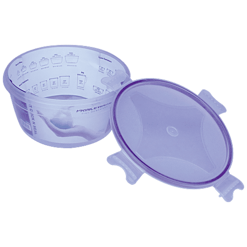 Princeware Click N Seal Round Packing Microwaveable Plastic Container - L5964-VL, 1.04 L