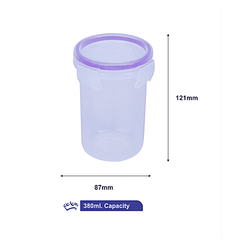 Princeware Click N Seal Microwaveable Plastic Container - Sipper, L5981-VL, 380 ml