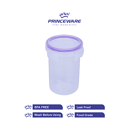 Princeware Click N Seal Microwaveable Plastic Container - Sipper, L5981-VL, 380 ml