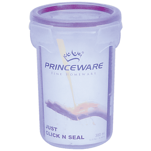 Princeware Click N Seal Microwaveable Plastic Container - Sipper, L5981-VL, 380 ml