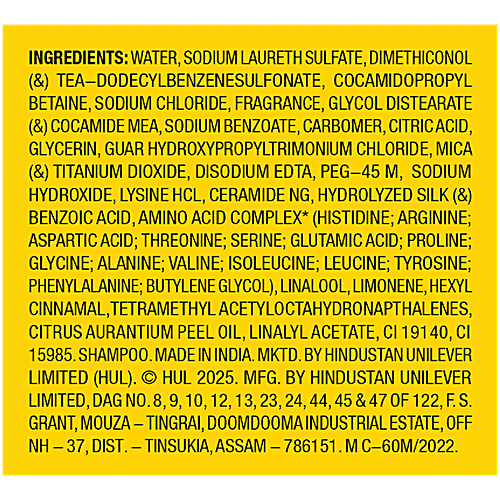 Sunsilk Flowy Silk Smooth Shampoo, 650 ml Ultimate Silk Touch, With Amino Silk Complex 3%