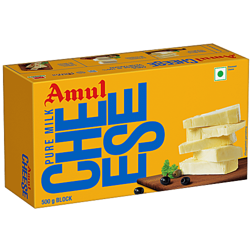 Buy Amul Processed Cheese Block 500 gm Online at Best Price. of Rs