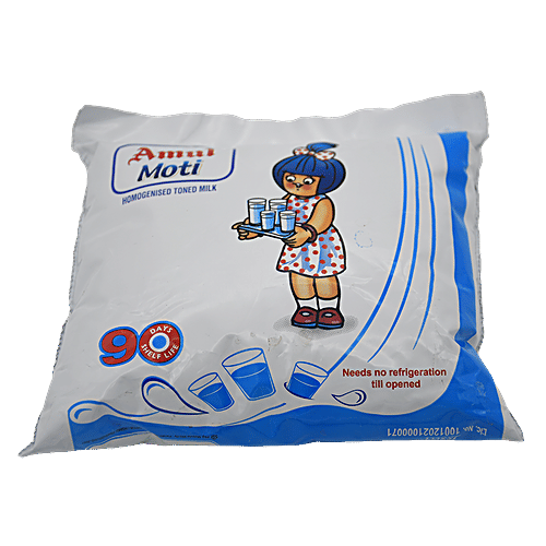 Buy Amul Moti Moti Homogenised Toned Milk 450 Ml Online at the Best