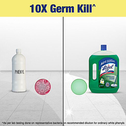 Lizol Disinfectant Surface & Floor Cleaner Liquid - Jasmine, Kills 99.9% Germs, 2 L  