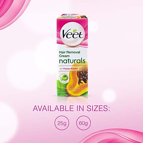 Buy Veet Hair Removal Cream Naturals with Papaya Extract Online at