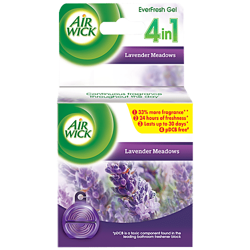 Airwick EverFresh Gel Bathroom Air Freshener - Lavender Meadows, 50 g  