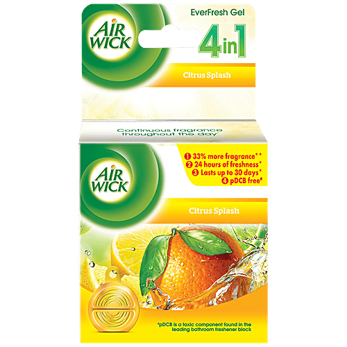 Airwick EverFresh Gel Bathroom Air Freshener - Citrus Splash, 50 g  