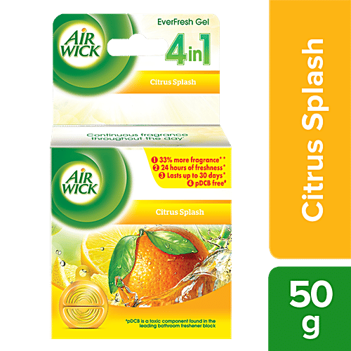 Airwick EverFresh Gel Bathroom Air Freshener - Citrus Splash, 50 g  