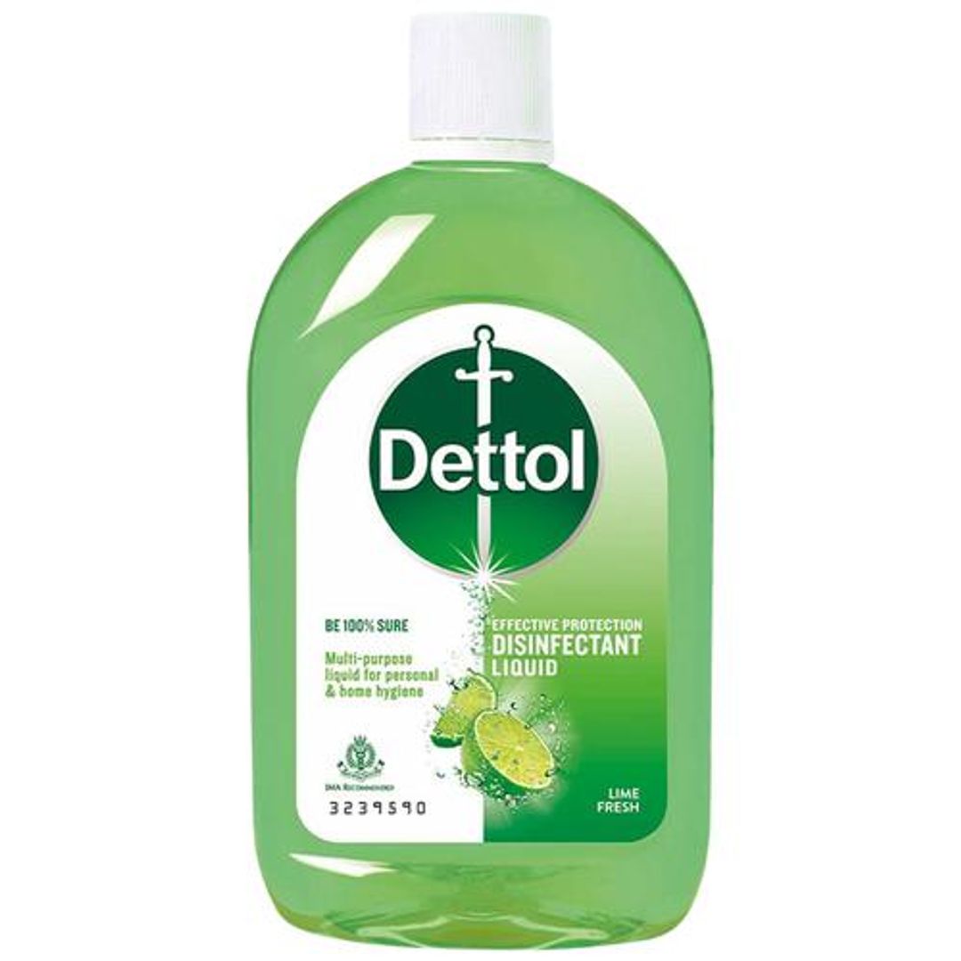 Dettol Liquid Disinfectant for Floor Cleaner, Surface Disinfection , Personal Hygiene (Lime Fresh),, 500 ml 