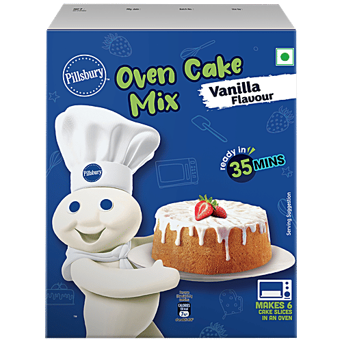 Pillsbury Vanilla Oven Cake Mix - Moist Supreme, 225 g Carton 