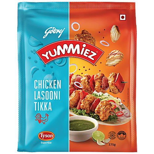 Yummiez Lasooni Tikka - Chicken, 275 g Pouch 