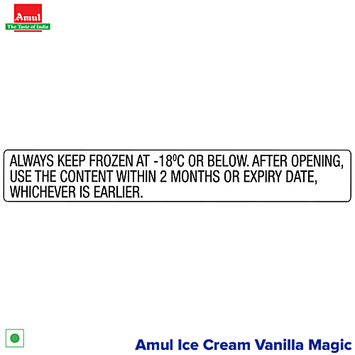 Amul Ice Cream - Vanilla Magic, 1 L Tub 