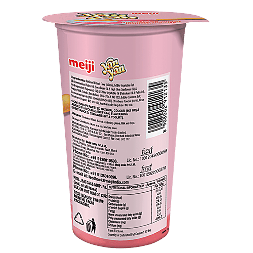 Yan Yan  Dip Stick Snack - Fruity Strawberry Cream, 50 g Bottle Trans Fat Free