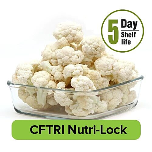 Fresho Cut Cauliflower, Washed, 300 g  