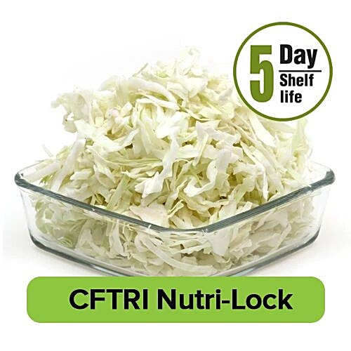 Fresho Green Cabbage - Grated, 200 g  