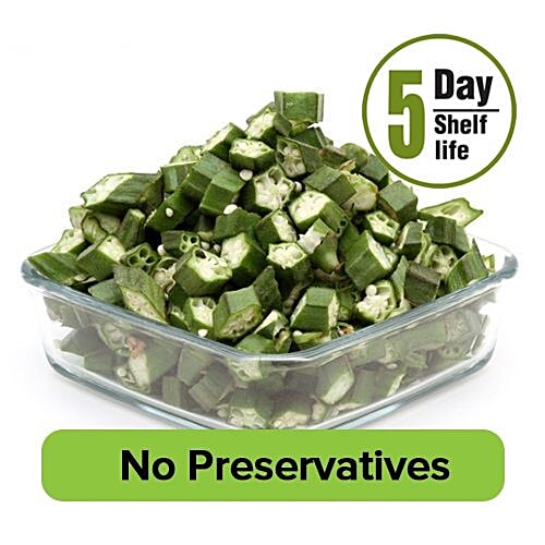 Fresho Ladies Finger - Diced, 200 g  