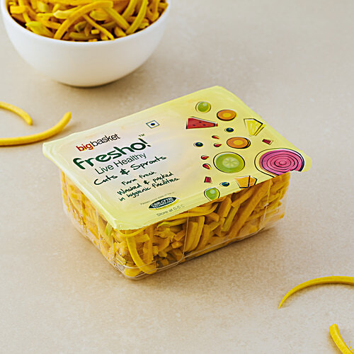 fresho! Yellow Pumpkin - Avial Cut, 200 g  CFTRI Nutri-Lock