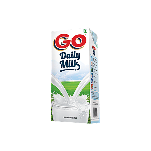 Go Daily Double Tonned Milk, 1 L Tetra Pak 