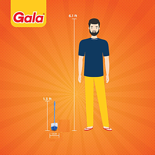 Gala Toilex - Cleaner Home Everyday, 1 pc  Elastic Bristles to Reach Corners Easily