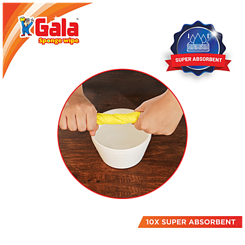 Gala Sponge Wipe -  Kitchen Cleaner, 1 pc  Super Absorbent