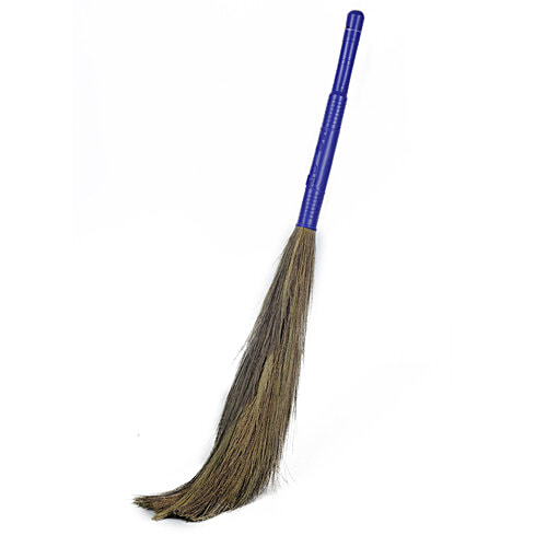 Gala Laxmi Grass Broom Made From Long Lasting Meghalaya Grass - 3.3 Feet, Colour May Vary, 1 pc High Quality